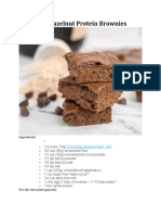 Chocolate Hazelnut Protein Brownies