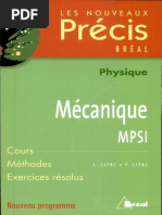 Mecanique - 1re Année - MPSI - Precis