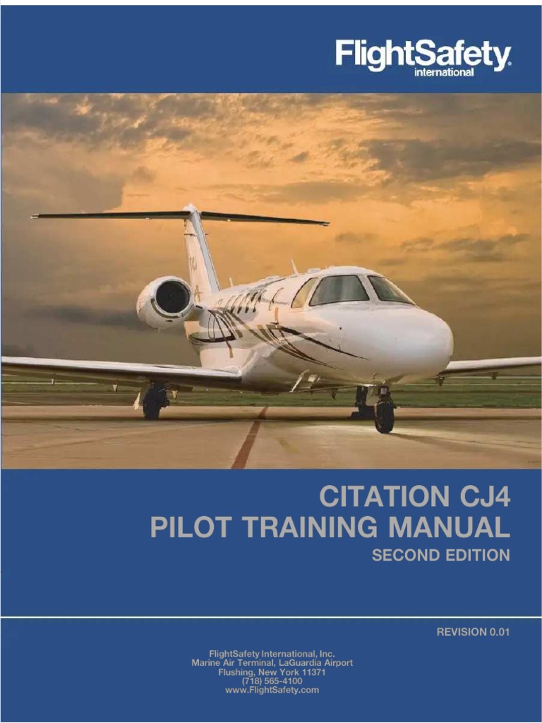 Flight Safety Citation CJ4 Pilot Training Manual PDF