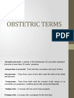 OBSTETRIC TERMS