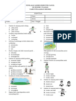 Soal Pjok SDN 2 Tlanak Kelas 1