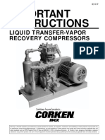 Important Instructions: Liquid Transfer-Vapor Recovery Compressors