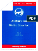 Atatürk'Ün Bütün Eserleri - Cilt 01 (1903 - 1915)