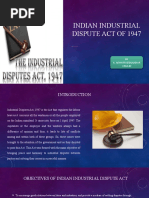 Indian Industrial Dispute Act of 1947