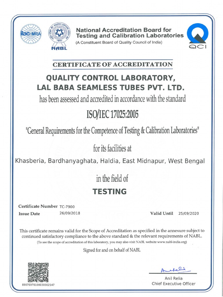 Nabl Certificate | PDF