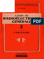 Cours de RadioÉlectricité Générale T3, L'Émission - R. RIGAL - (1951)