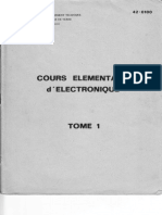 Cours Élémentaire D'électronique Vol 1 Et 2 - Ecole Armée de Terre-1