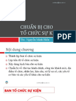 3. Chuẩn bị cho sự kiện