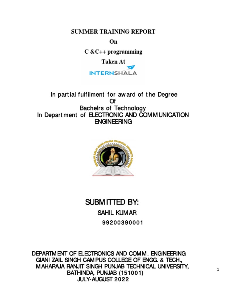 c++ Report File | PDF