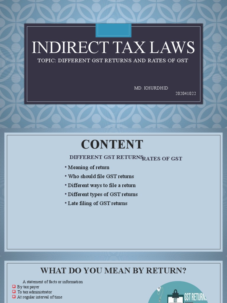 Indirect Tax Laws 1 PDF Value Added Tax Taxes