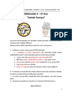 Simulado 3 - Saindo Fumaça - 53B Sem Gabarito Matemática 2023