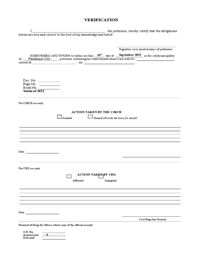 Verification | PDF | Law