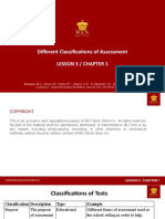 Lesson3 Different Classification of Assessment