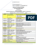 HLED220 Community and Environmental Health Course Schedule - Sem2 2023 (M, W)