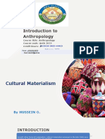 Cultural Materialism