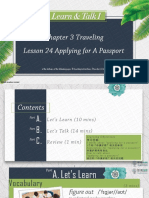 Lesson 24 Applying For A Passport