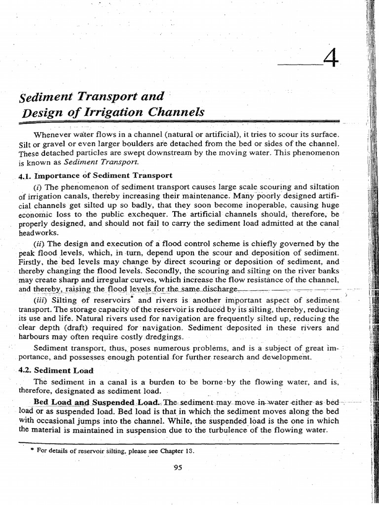 Sediment Transport in Irrigation Design | PDF | Sediment | Dune