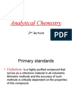 Analytical - Chemistry Lecture 2