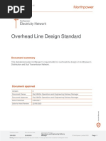 Distribution Line Design Overhead | PDF | Insulator