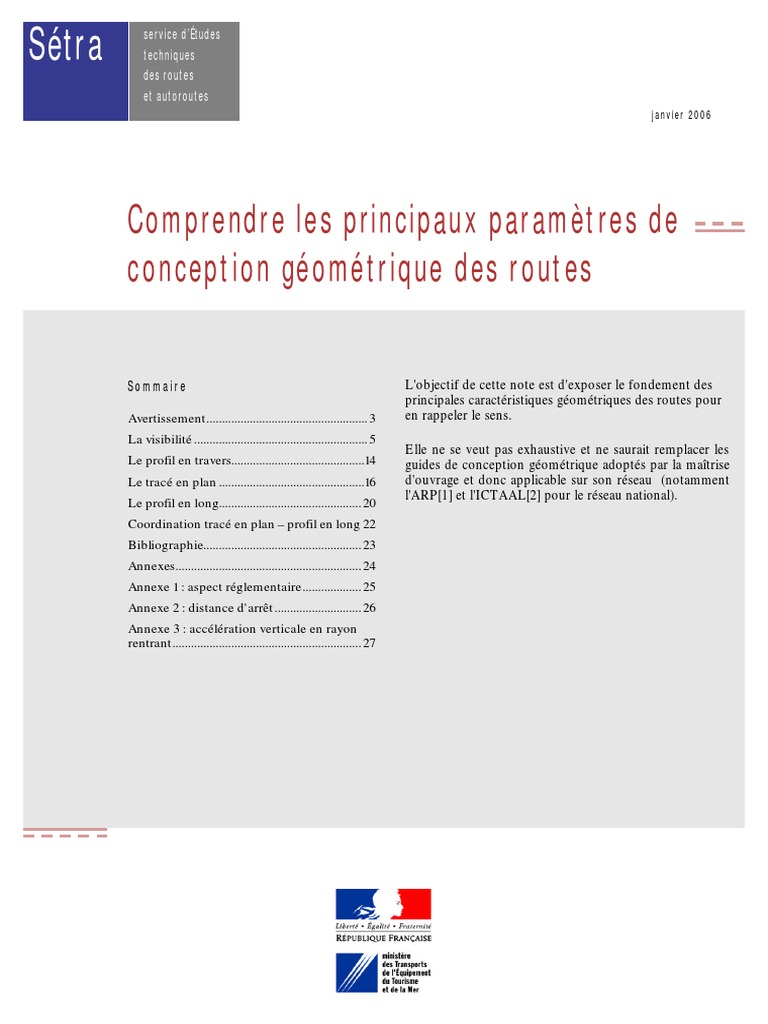 Conception géométrique des routes | PDF