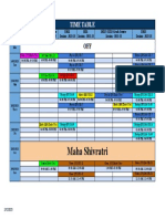 Time Table .XLSX - 13 Feb To 19 Feb