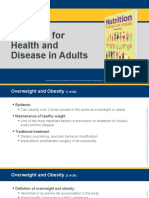 Chapter 13 Nutrition For Health and Disease in Adults