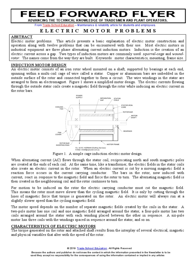 Electric Motor Problems PDF
