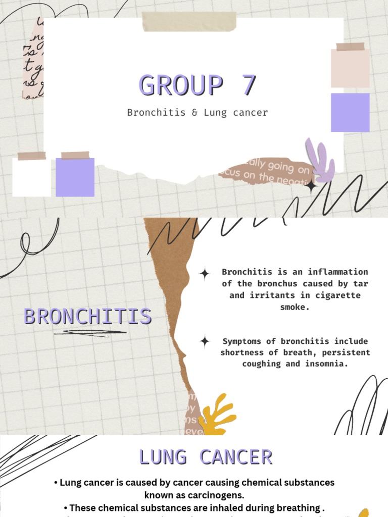 Group 7 Bronchitis & Lung Cancer | PDF