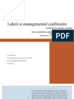 Liderii Si Managementul Conflictelor - Vlad - Claudia 2