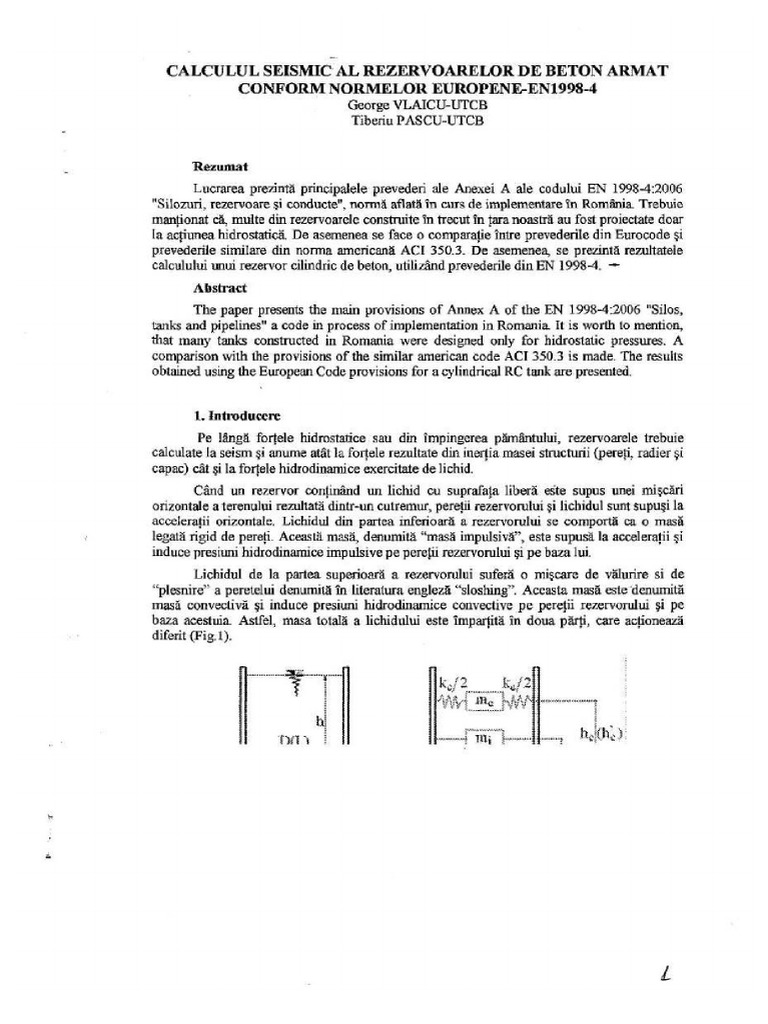 Calcul Seismic Siloz | PDF