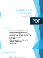 Dosificación Del Hormigón