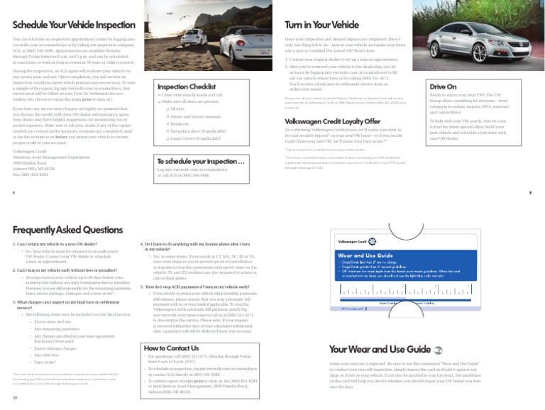 VW Vehicle Inspection Recommendations | Volkswagen | Lease