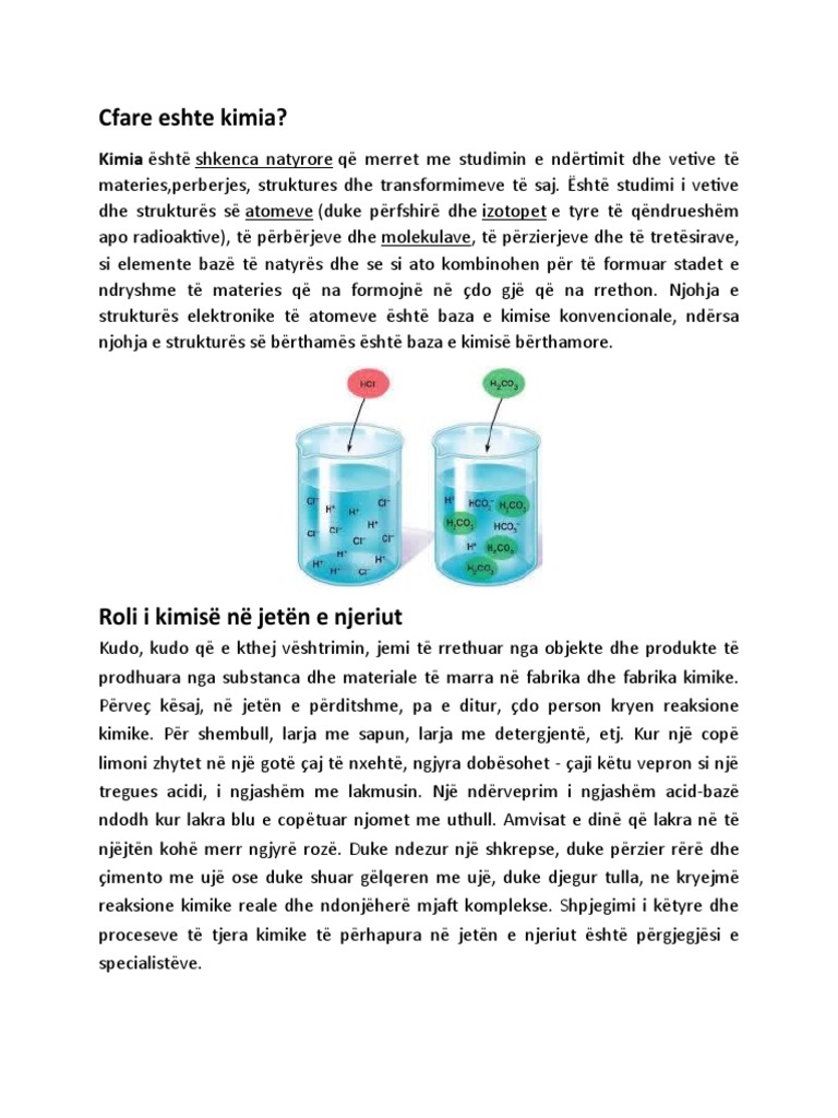 Cfare Eshte Kimia | PDF