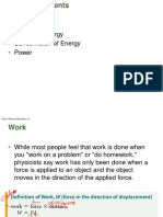 Work Energy and Power