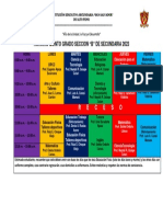 Horario Oficial Quinto Grado B 2023