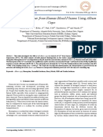 Biosorption of Copper From Human Blood Plasma Using Allium Cepa