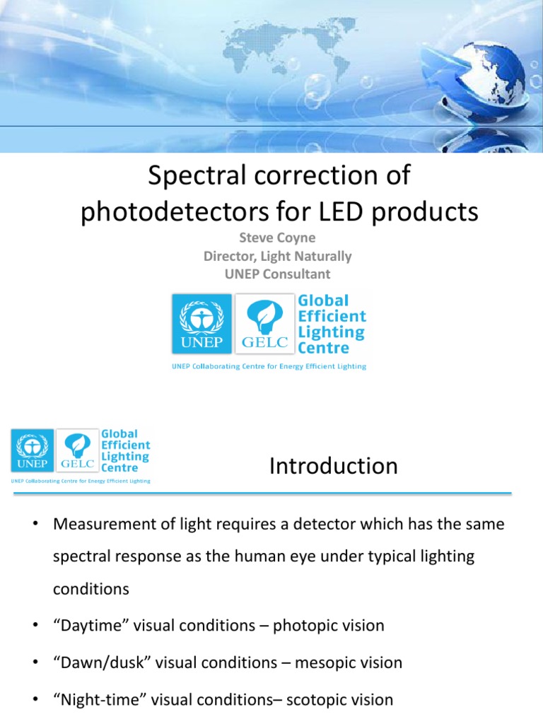 9 Spectral Correction of Photodetectors For LED Products PDF Light