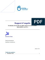 Rapport D'evaluation Des Besoins en Génie Civil D'accès V2