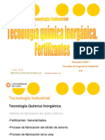 11.1 Tecnología Química Inorgánica - Fertilizantes. Nitrato de Amónio