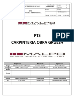 SGP-PTS-003 Carpinteria Obra Gruesa