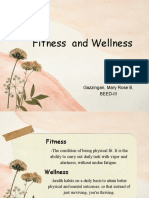 Fitness and Wellness Report
