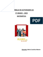 Cuadernillo Matematica 2 5º (2023)