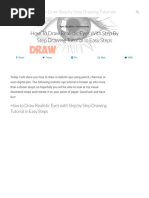 Realistic Human Eye Drawing Guide | PDF | Pencil | Drawing