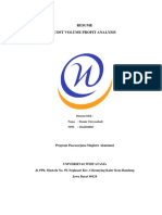 Resume - Cost Volume Profit Analysis - 51622220027 - Donnie Chrysnabudi