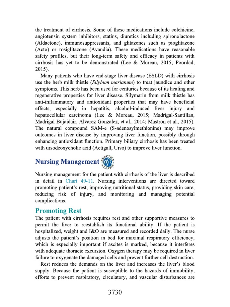 Nursing Management of Liver Cirrhosis NOTES | PDF