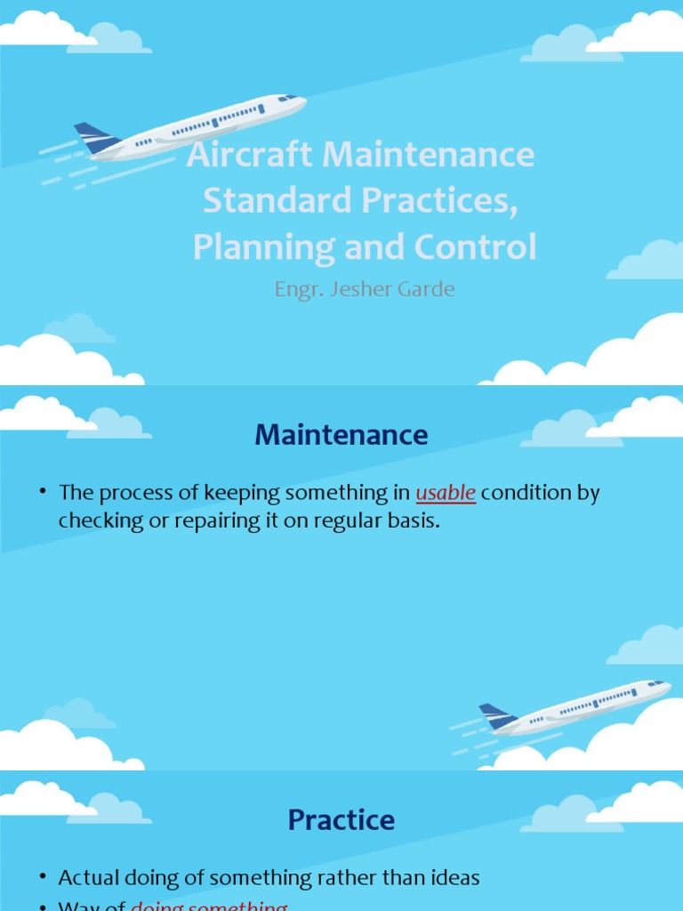 Aircraft Maintenance Standard Practices PDF