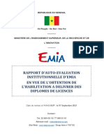 Rapport D'autoévaluation Institutionnelle EMIA ANAQ-Sup 5e Version