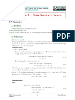 Chapitre 1: Fonctions Convexes: Préliminaires