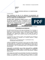 Derecho de Peticion - WILMER TARAZONA - 2021 Bucaramanga