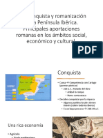 1.3. Conquista y Romanización de La Península Ibérica. Principales Aportaciones Romanas en Los Ámbitos Social, Económico y Cultural